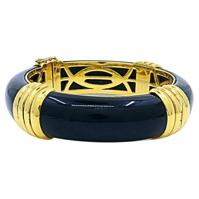 Van Cleef & Arpels Bracciale in oro 18 carati con onice in vendita
