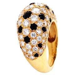 Van Cleef & Arpels, 18K Gold Onyx Diamond Ring