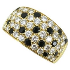 Van Cleef & Arpels Bague en or 18 carats, onyx et diamants