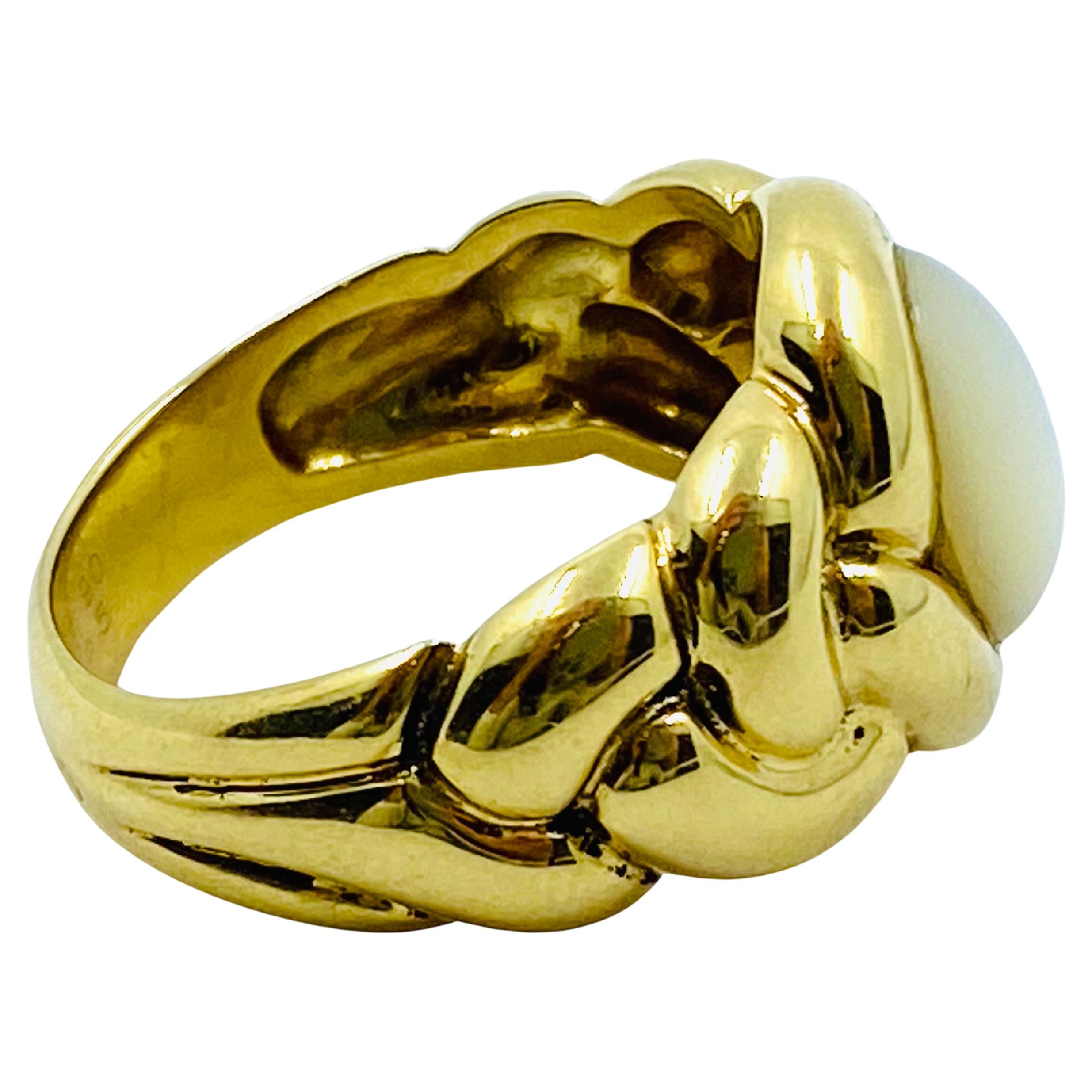Van Cleef &  Arpels Ring aus 18 Karat Gold mit Perlmutt Damen im Angebot