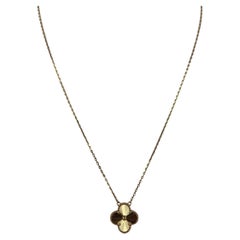 Van Cleef & Arpels 18k Guilloche Vintage Alhambra Necklace