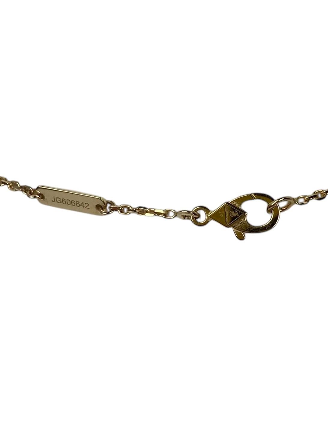 Van Cleef & Arpels Collana Alhambra Vintage 18k/Onyx In condizioni ottime in vendita a New York, NY