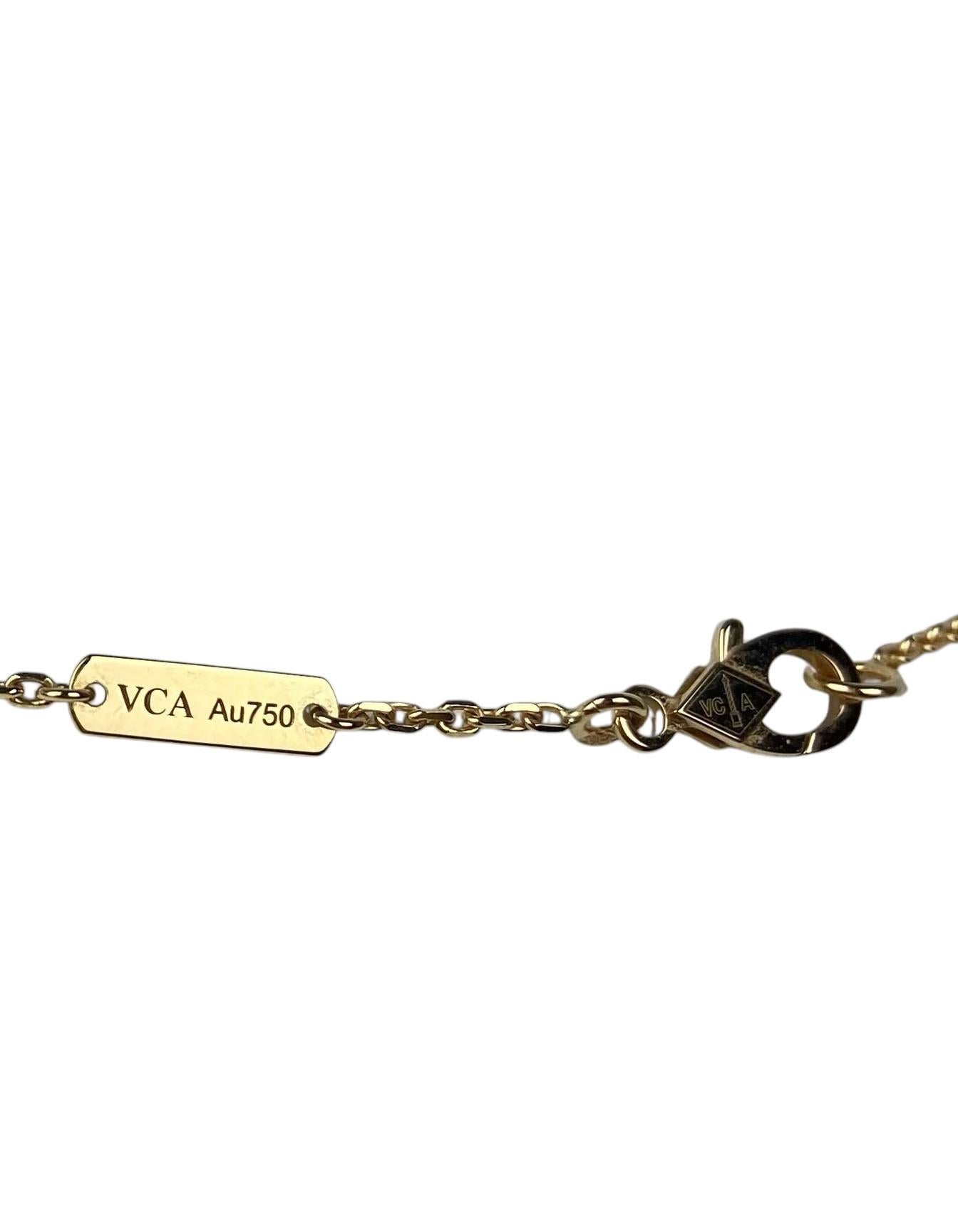 Donna Van Cleef & Arpels Collana Alhambra Vintage 18k/Onyx in vendita