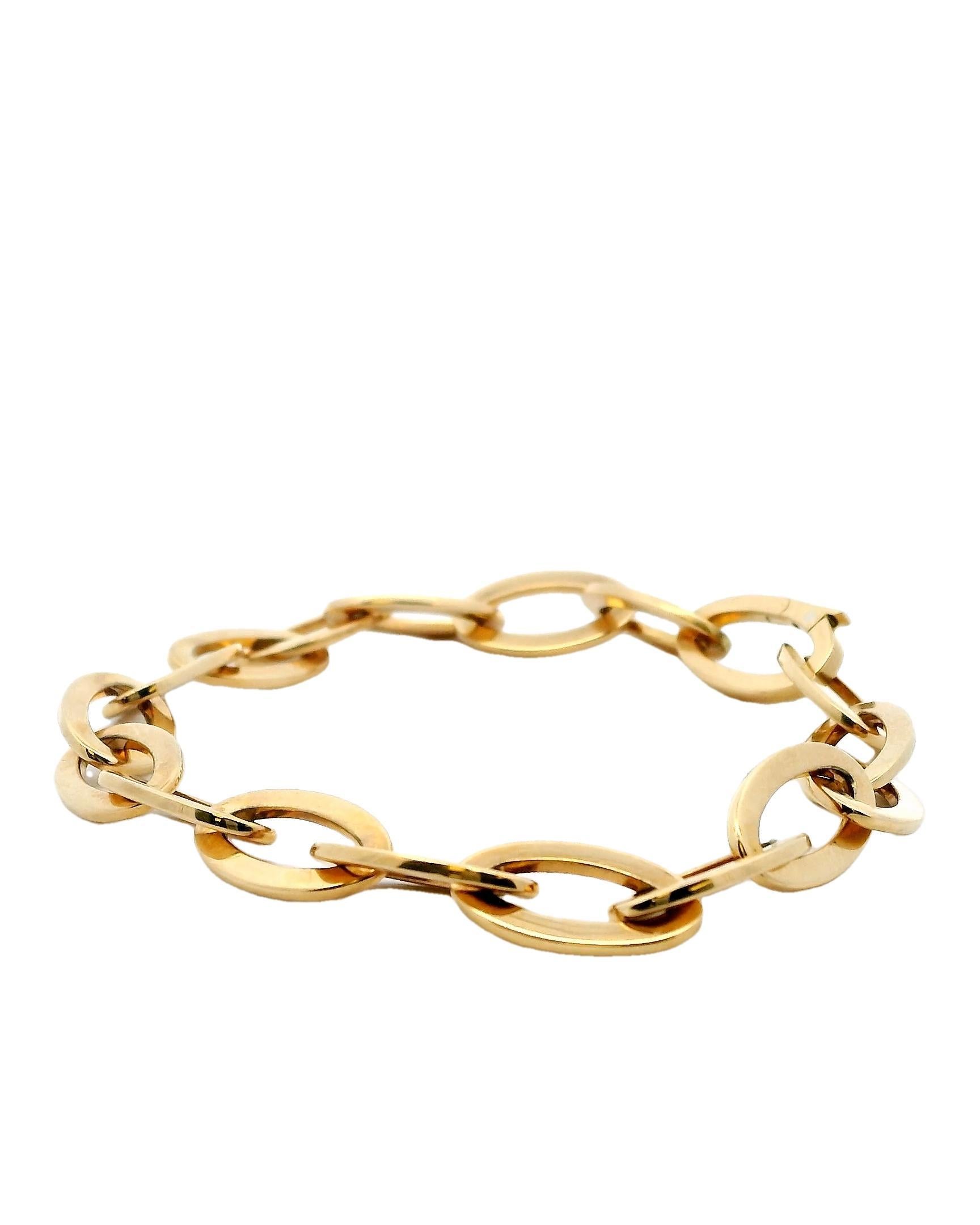 Pulsera de eslabones ovalados Van Cleef & Arpels 18k en Excelente estado para la venta en Great Neck Plaza, NY