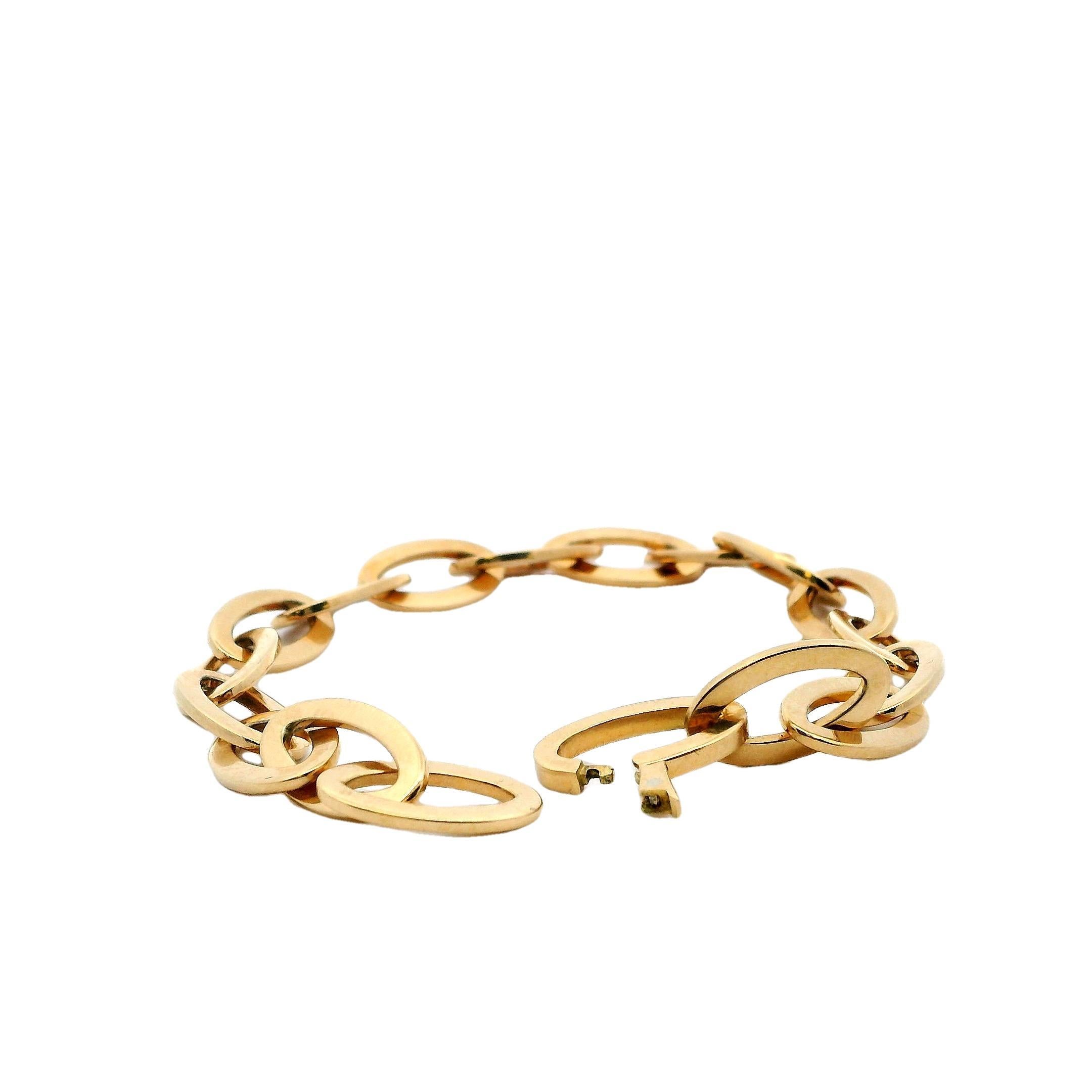 Pulsera de eslabones ovalados Van Cleef & Arpels 18k en venta 1