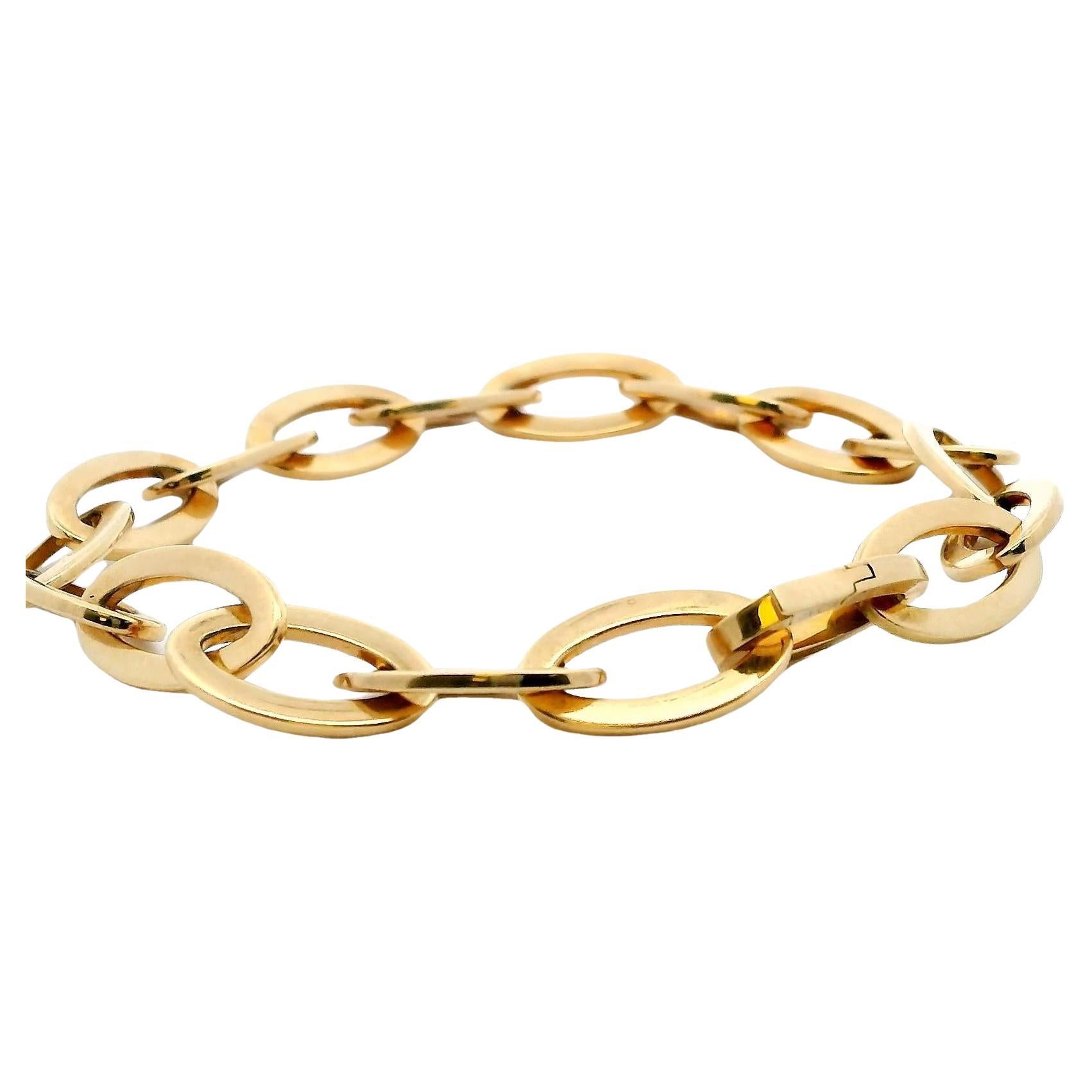 Van Cleef & Arpels 18k Oval Link Bracelet