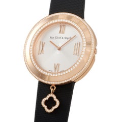 Van Cleef & Arpels 18 Karat Rose Gold Alhambra Charms Watch 2572198