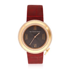 VAN CLEEF & ARPELS 18K Rose Gold Diamond Charms Watch