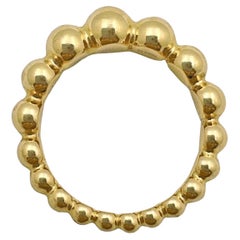 Van Cleef & Arpels 18k Rose Gold Graduated Perlée Ring