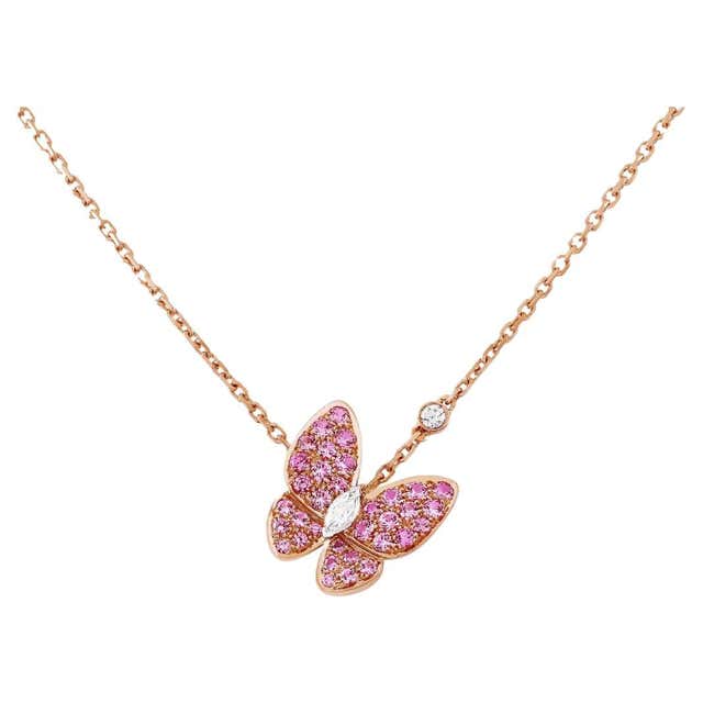 Van Cleef and Arpels 18 Karat Yellow Gold Sweet Alhambra Butterfly ...