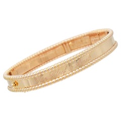 Van Cleef & Arpels 18k Rose Gold Signature Perlee Bracelet.
