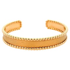 Van Cleef & Arpels 18K Rose Gold Größe 18 Perlee Manschette