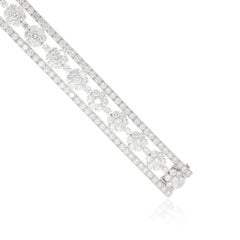 VAN CLEEF & ARPELS 18K White Gold and, Diamond Snowflake Bracelet