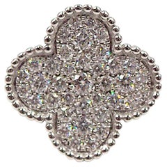 Van Cleef & Arpels 18K White Gold Diamond Magic Alhambra Ring