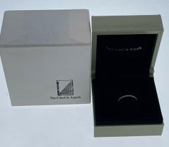 Van Cleef & Arpels 18k White Gold Félicité Eternity Diamond Band Box