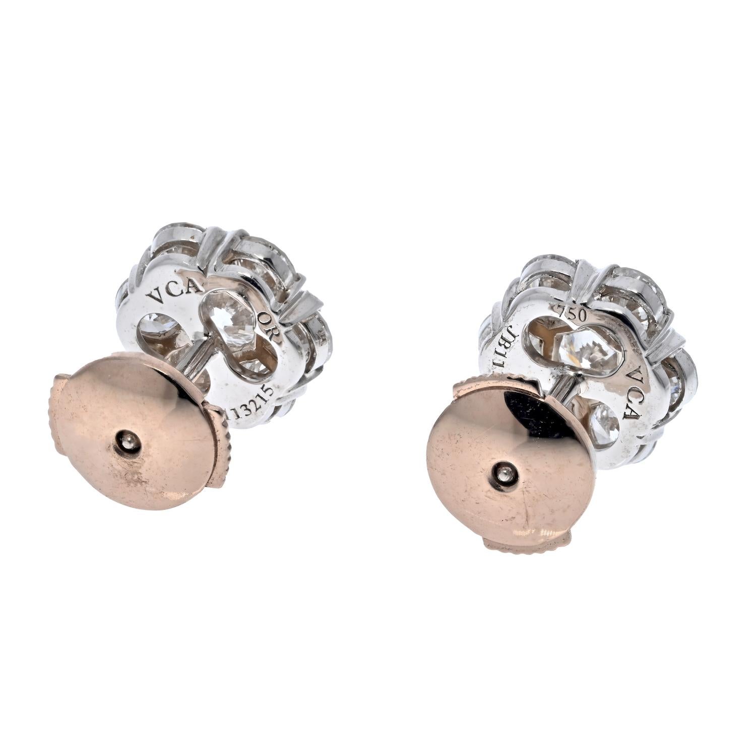 van cleef silver earrings