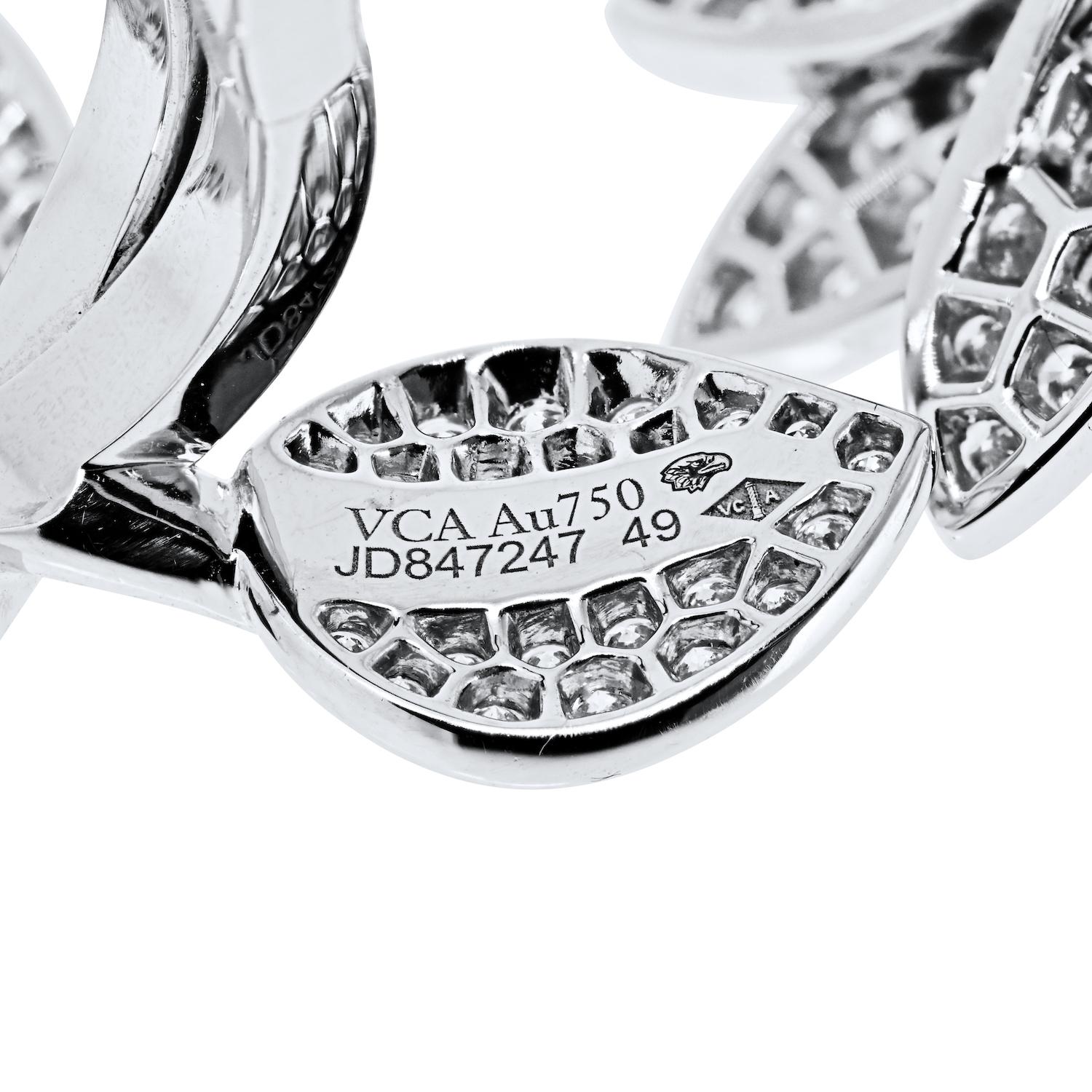 De las mujeres Anillo Loto Entre Los Dedos Van Cleef & Arpels Oro Blanco 18K en venta