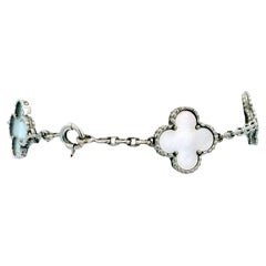 Van Cleef & Arpels Bracciale d'epoca MOP in oro bianco 18 carati