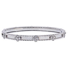 Van Cleef & Arpels Bracelet en or blanc 18K Perlee Clover Diamond Size S
