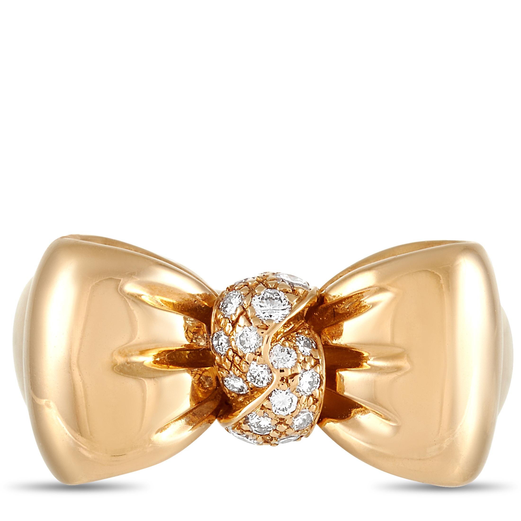 bow rings gold