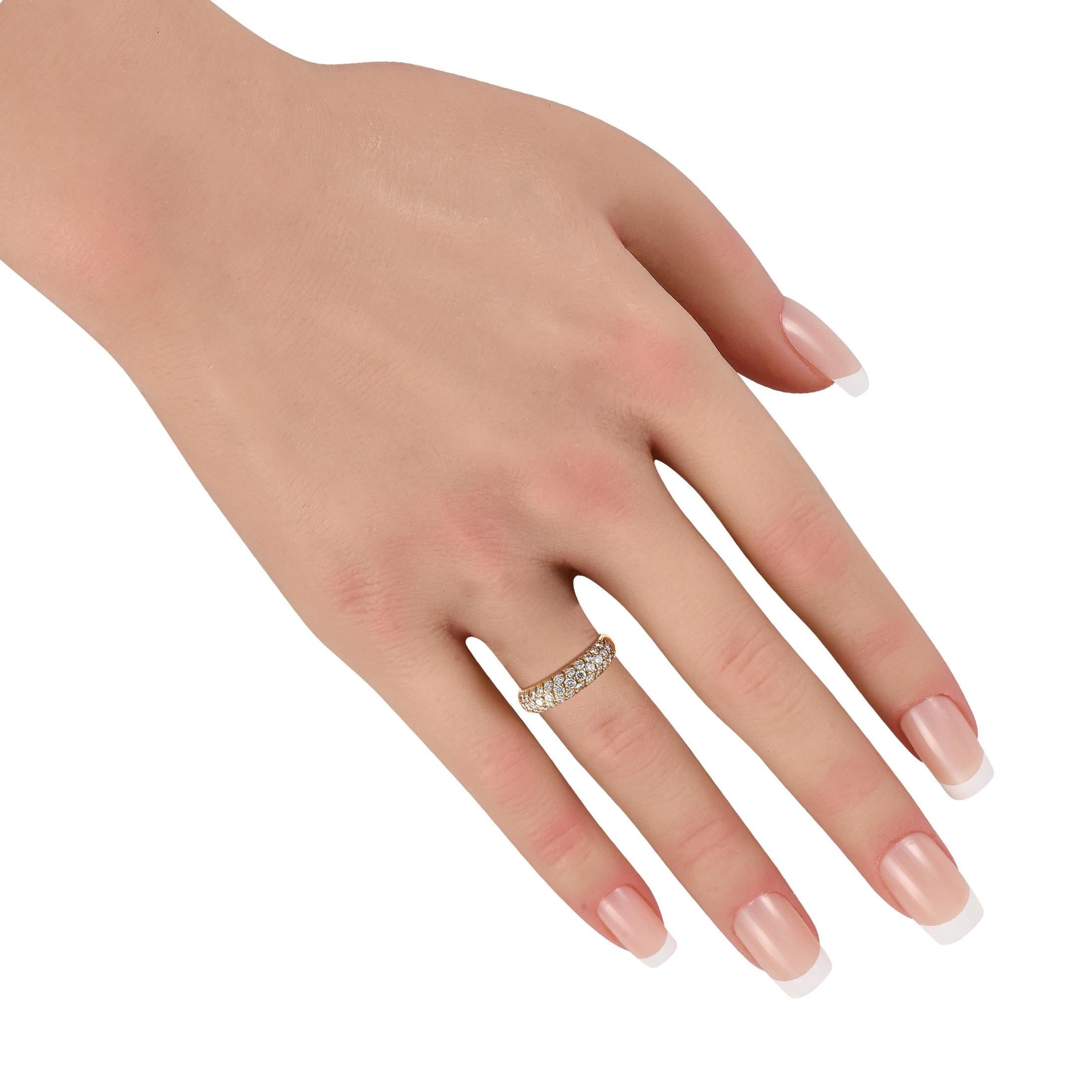 Van Cleef & Arpels 18K Yellow Gold 0.75ct Diamond Ring VC07-110725 Corte redondo en venta