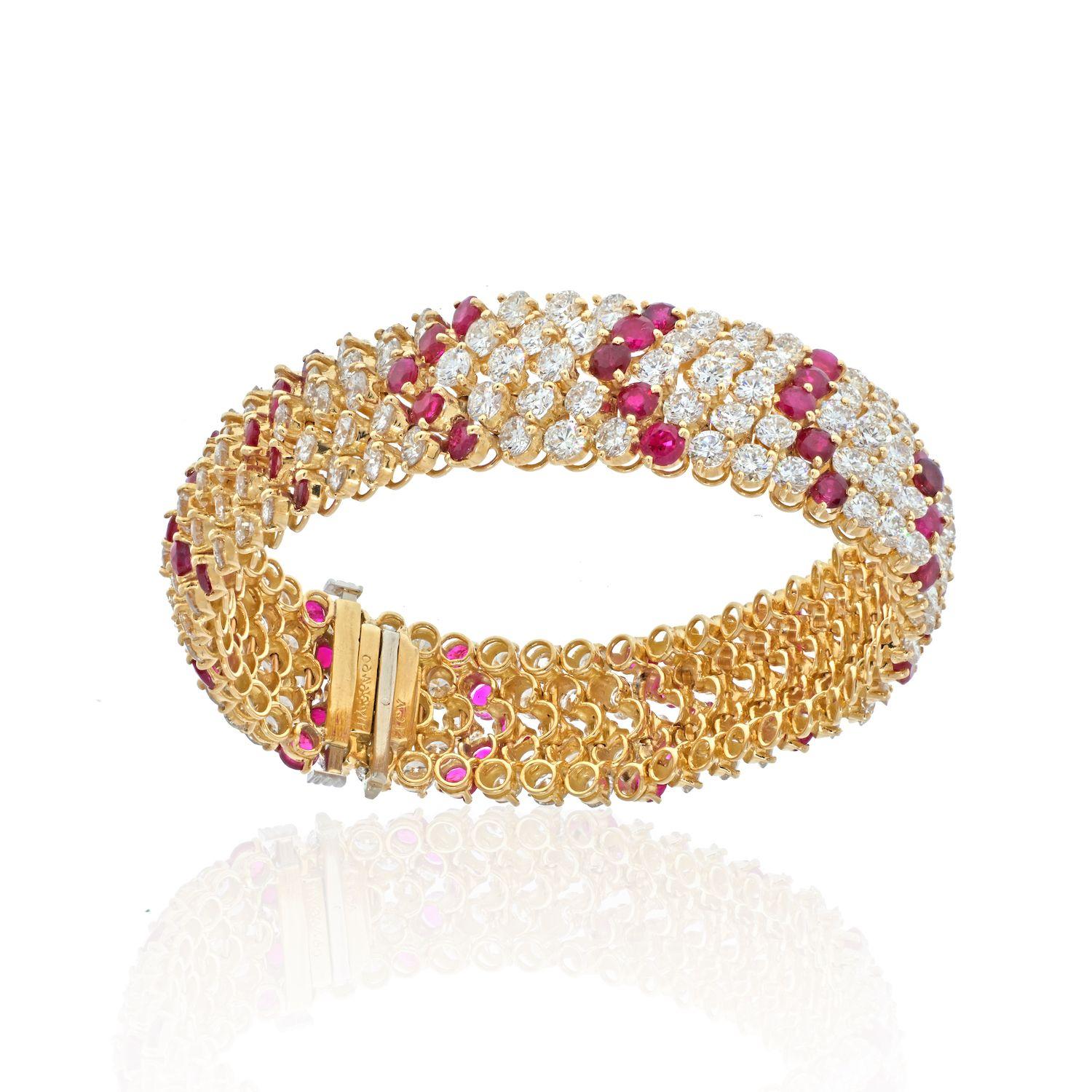 van cleef ruby bracelet