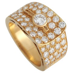 Van Cleef & Arpels 18K Yellow Gold 2.0ct Diamond Ring