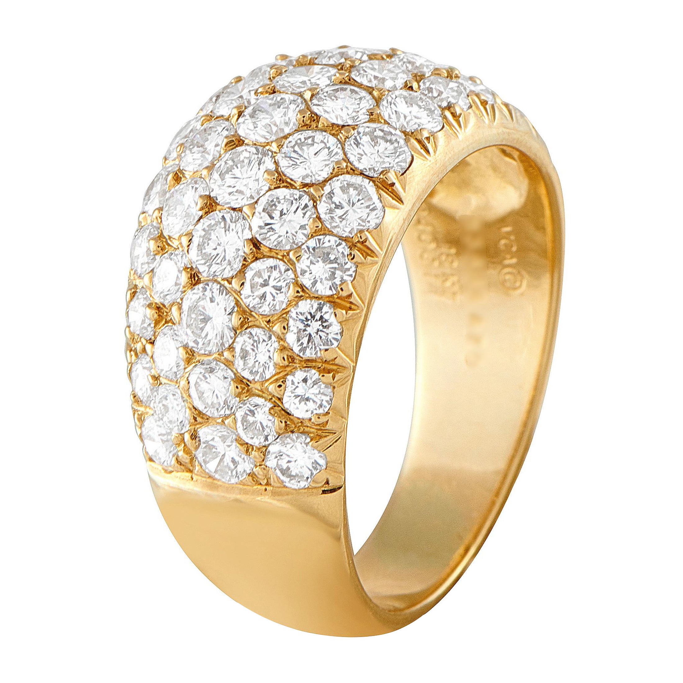 Van Cleef
Arpels 18K Yellow Gold 2.40ct Diamond Ring #5056