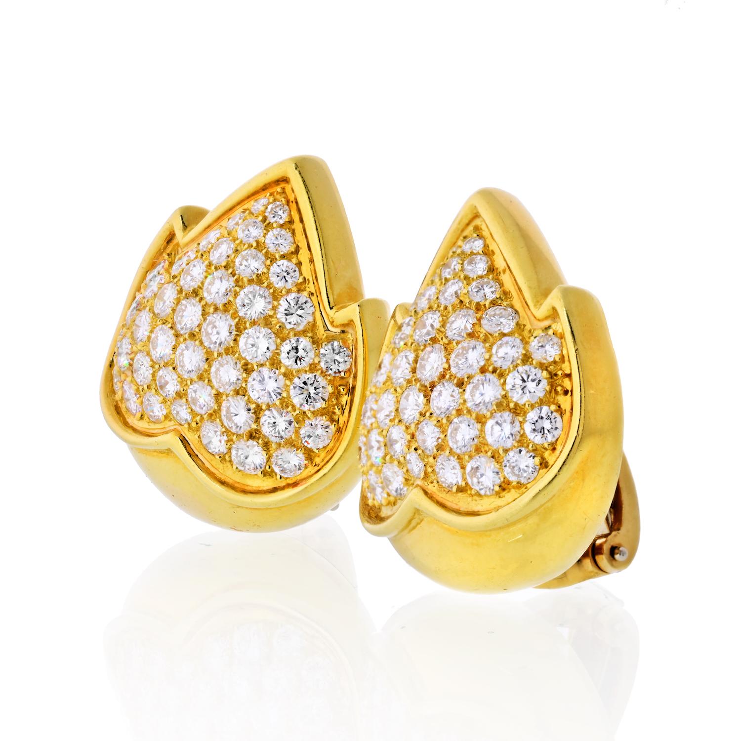 Van Cleef and Arpels has defined the cutting edge of fine jewelry for decades, and their contributions to design and innovation can be experienced with every authentic VCA creation in The Back Vault's collection. 

These vintage diamond earrings by