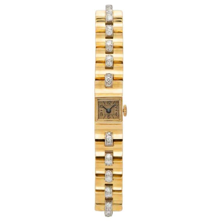 Van Cleef and Arpels Lady's White Gold Day And Night Wristwatch For ...