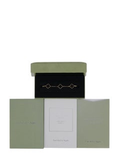 Van Cleef & Arpels 18K Yellow Gold/Black Onyx Vintage Alhambra Bracelet