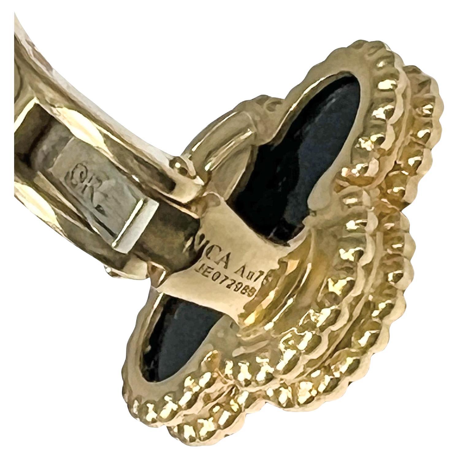 van cleef black earrings