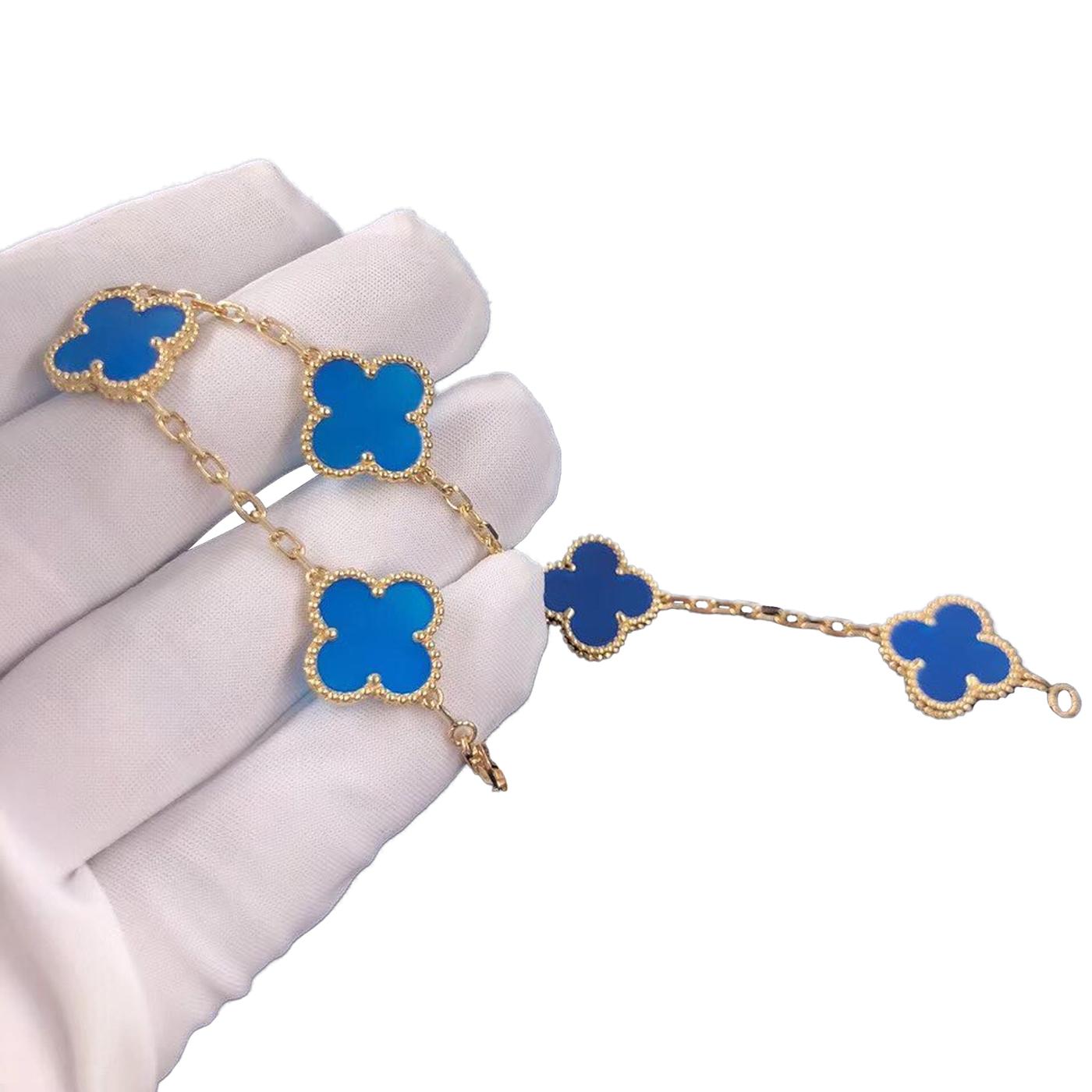 blue agate van cleef bracelet