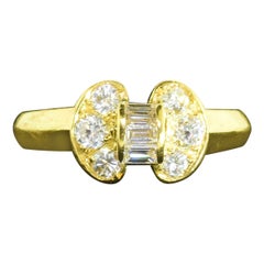 Van Cleef & Arpels 18K Yellow Gold Celeste Ring, 0.60ct White Diamonds