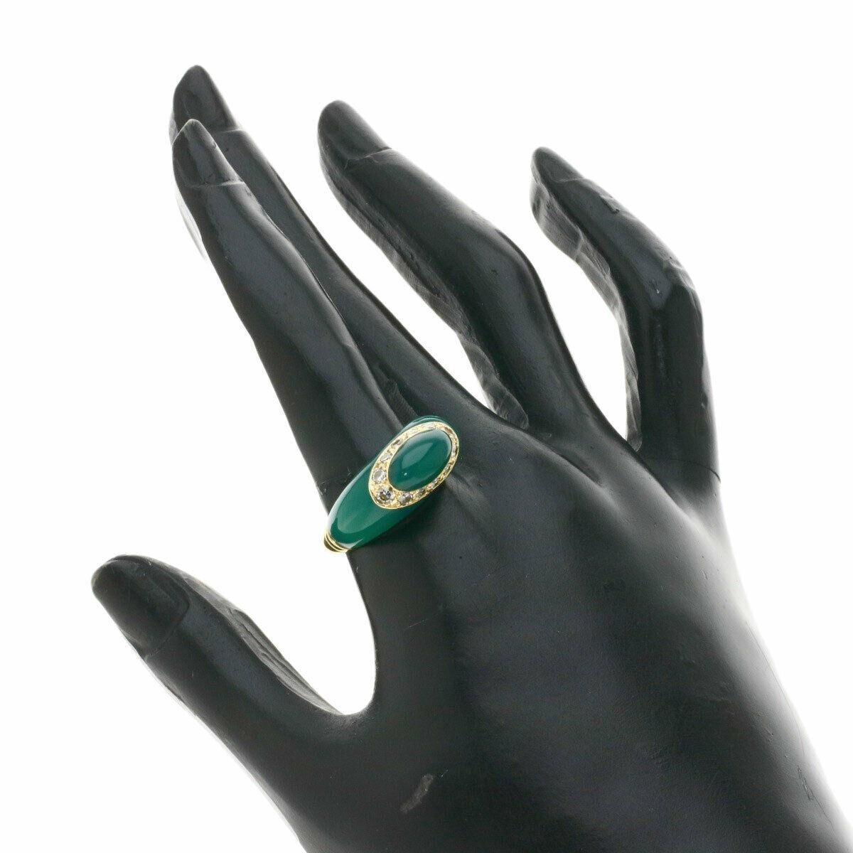 antique chrysoprase ring