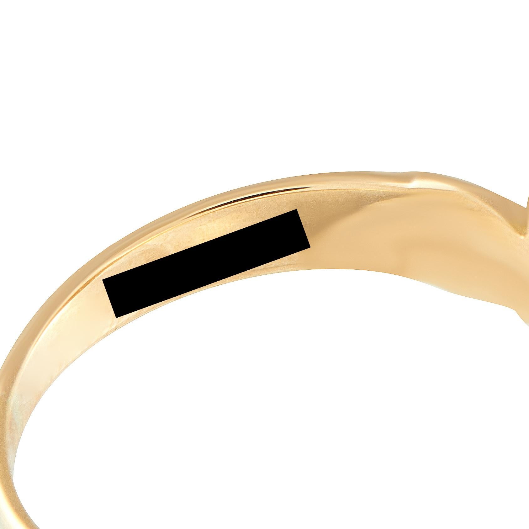 Van Cleef & Arpels 18K Yellow Gold Coral Flower Ring #5043 Excellent état - En vente à Southampton, PA