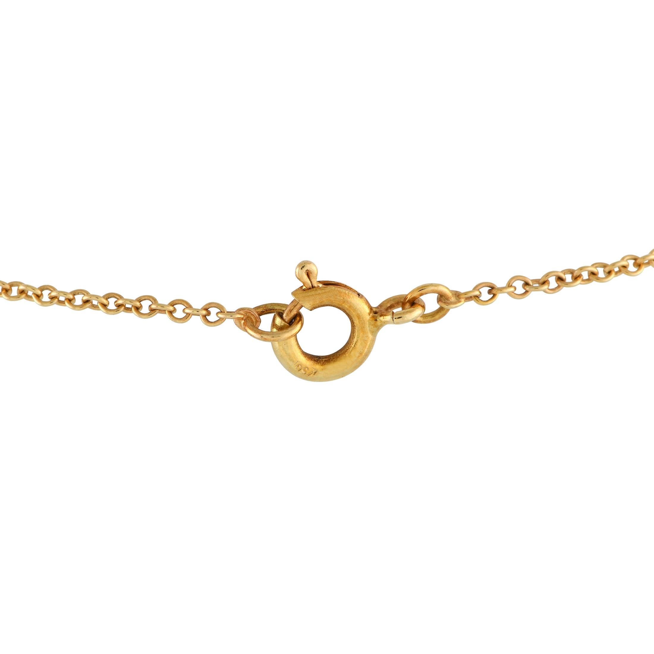 Van Cleef & Arpels 18K Gelbgold Diamant und Lapis Schmetterling Collier (Rundschliff)