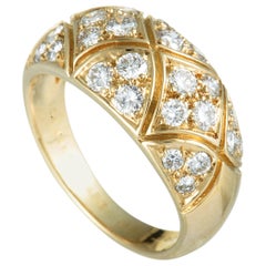 Van Cleef 
Arpels 18 Karat Yellow Gold Diamond Band Ring