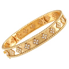 Van Cleef & Arpels Diamantarmband aus 18 Karat Gelbgold
