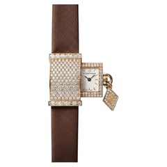Van Cleef & Arpels 18K Yellow Gold Diamond Mother-of-Pearl Wristwatch