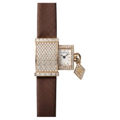 Van Cleef & Arpels 18K Yellow Gold Diamond Mother-of-Pearl Wristwatch