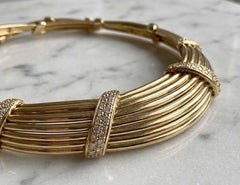 Van Cleef & Arpels Collana di diamanti in oro giallo 18 carati 2,40 carati