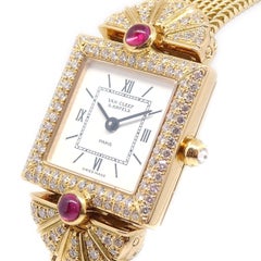 VAN CLEEF & ARPELS 18K Yellow Gold Diamond Watch