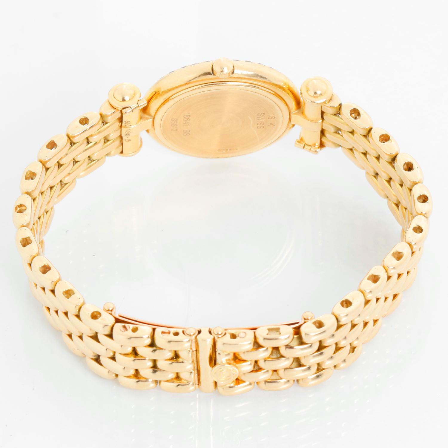 Women's Vintage Van Cleef & Arpels 18K Yellow Gold Diamond Watch