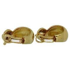 Van Cleef & Arpels 18k Yellow Gold Domed Earrings