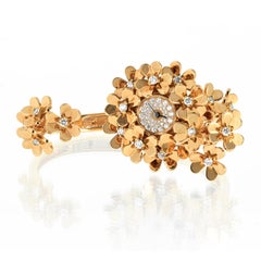 Van Cleef & Arpels 18K Yellow Gold Frivole Secrète Medium 35mm Ladies Watch