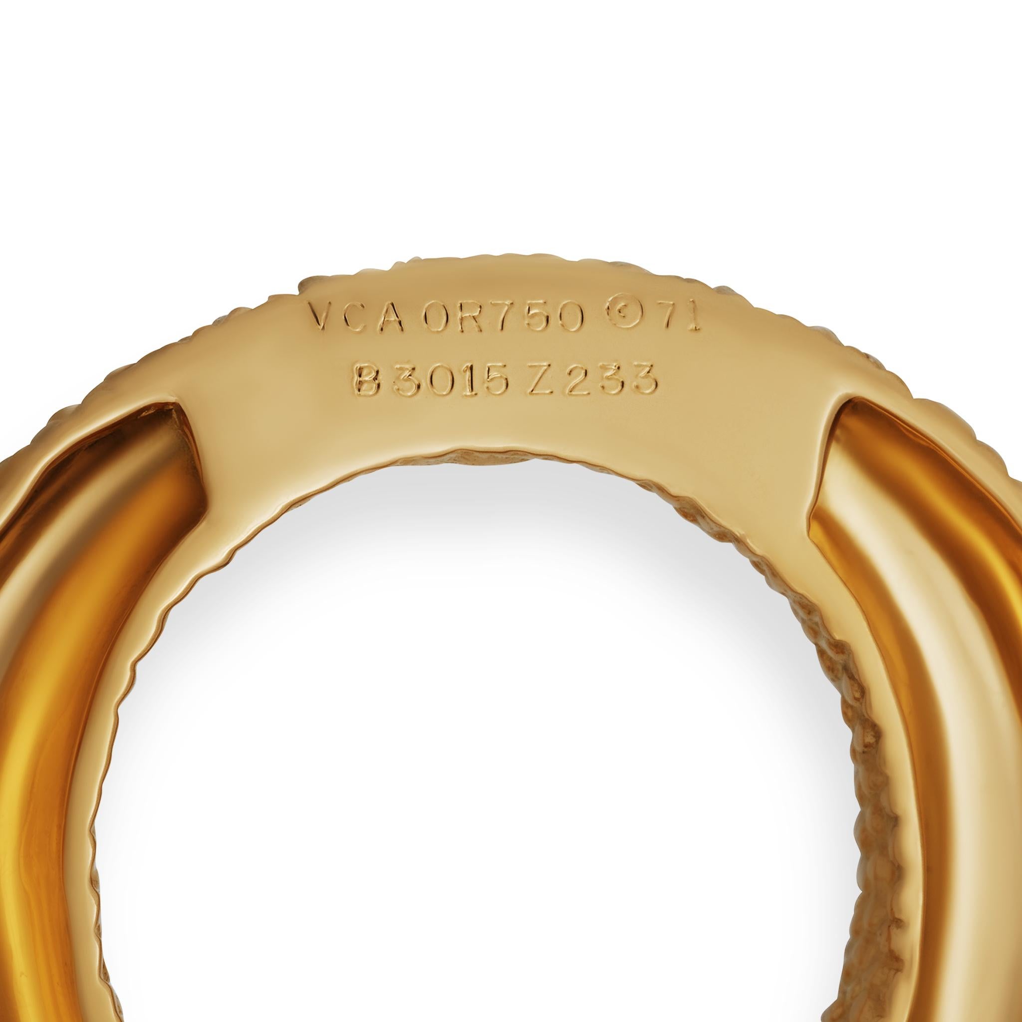 Women's Van Cleef & Arpels 18 Karat Gold Interchangeable Door Knocker Hoop Earrings