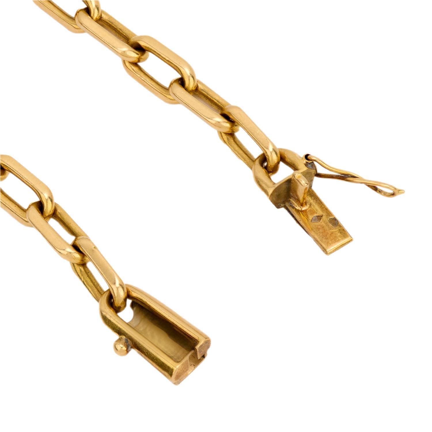 Women's Van Cleef & Arpels 18k yellow gold link bracelet For Sale