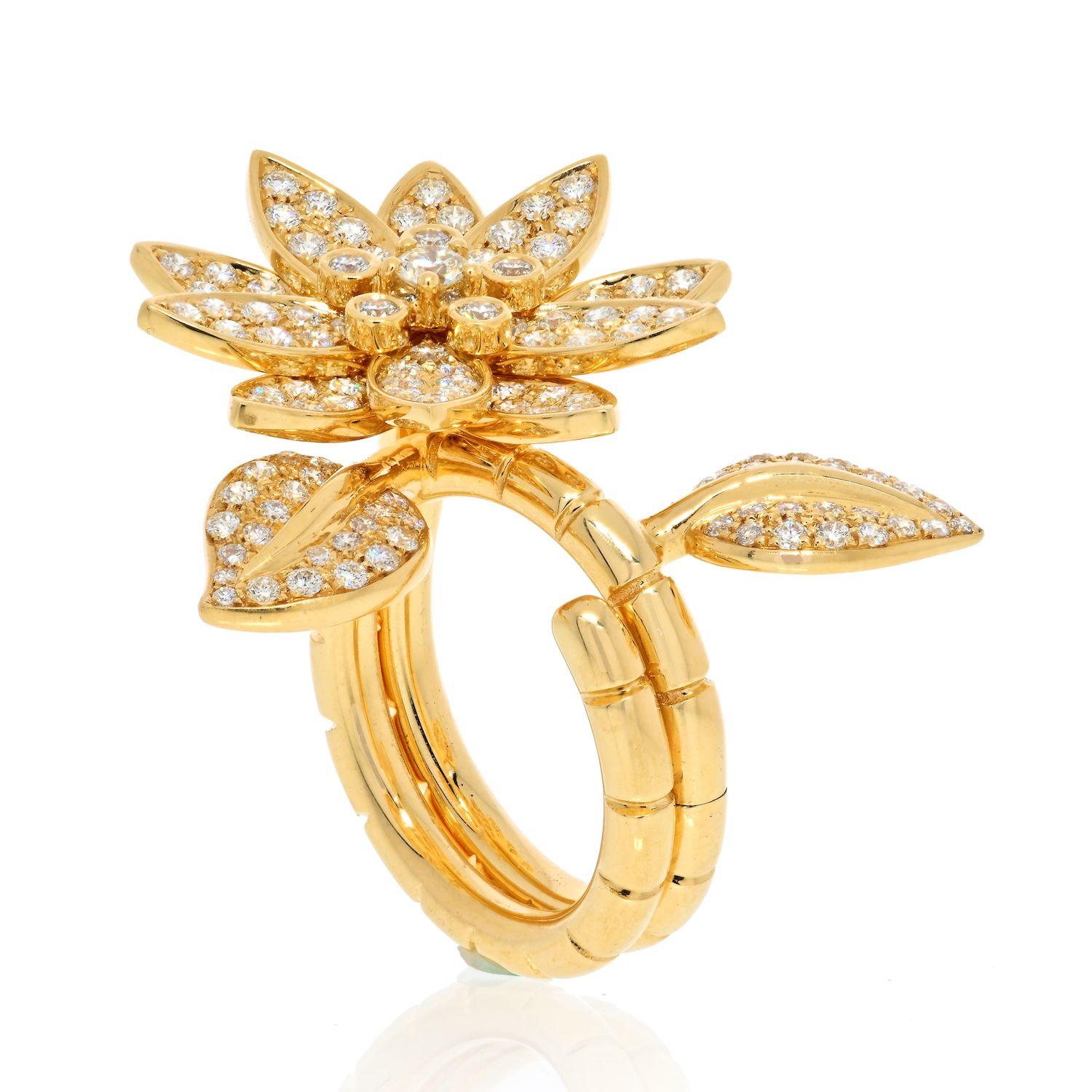 gold lotus ring