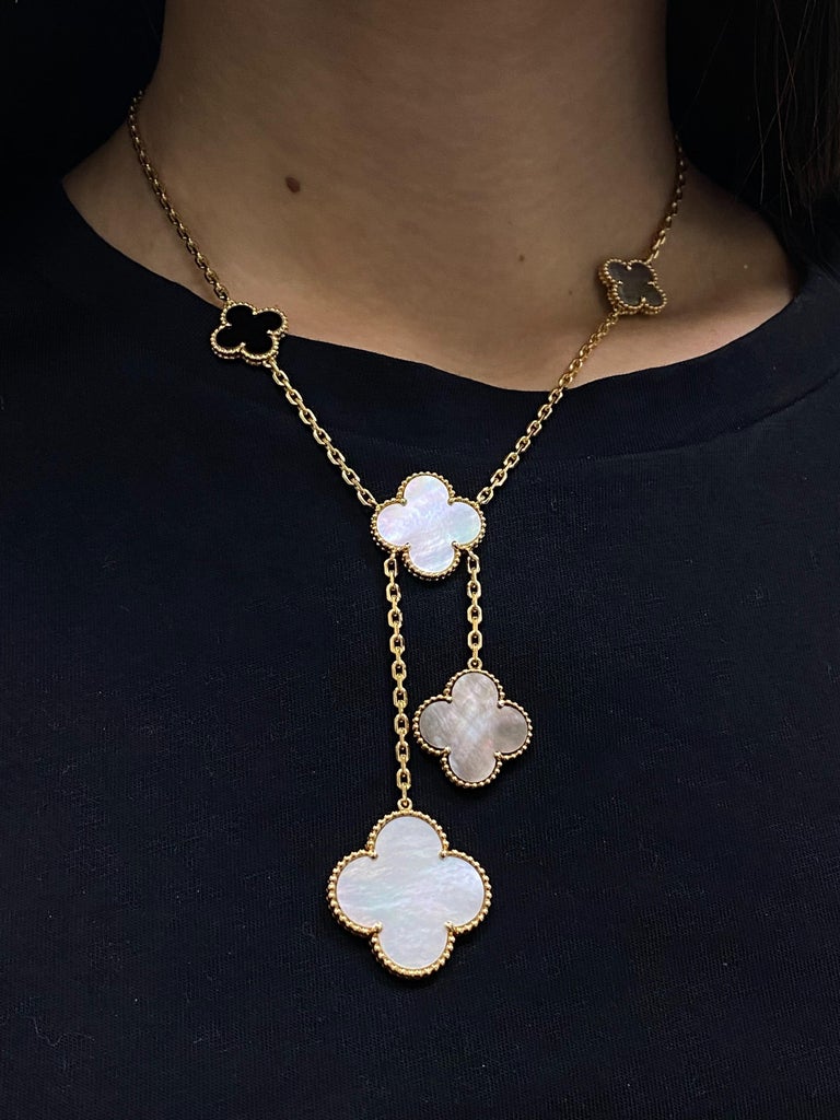 Van Cleef and Arpels 18 Karat Yellow Gold Magic Alhambra 6 Motif